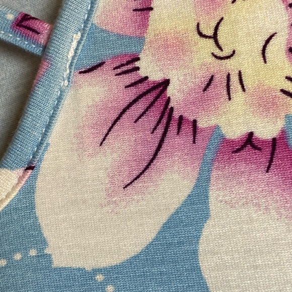 Floral Blue Maxi Dress - Picture 2 of 6